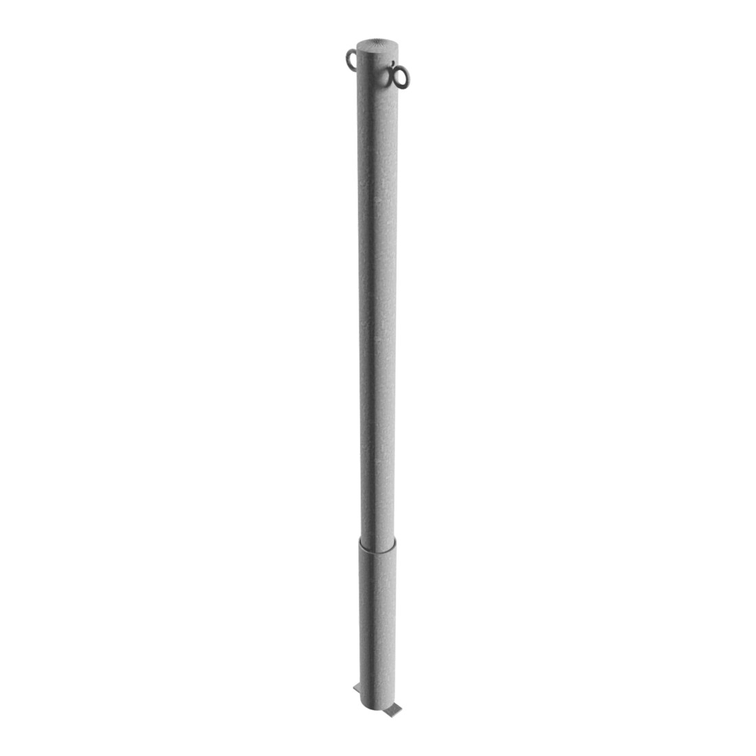 Schake Absperrpfosten Typ 460H/2, herausnehmbar, Ø 60mm, ohne Verschluß, + 2 Ösen