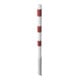 Schake Absperrpfosten Typ 460HB/1, herausnehmbar, Ø 60mm, ohne Verschluß, weiß / rot + 1 Öse