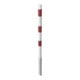 Schake Absperrpfosten Typ 460HB/2, herausnehmbar, Ø 60mm, ohne Verschluß, weiß / rot + 2 Ösen