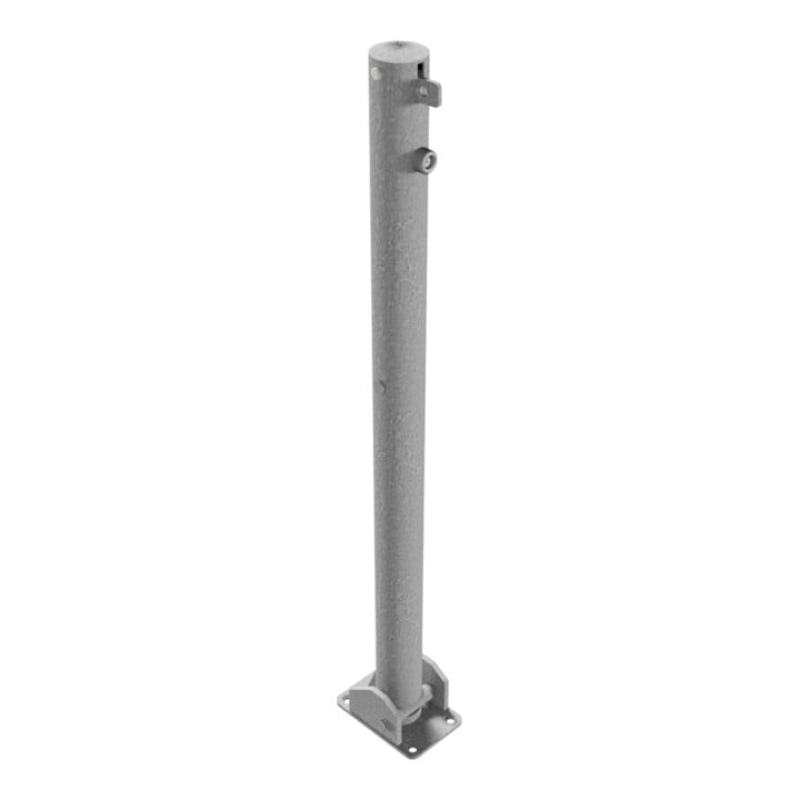 Schake Absperrpfosten Typ 460UV, umlegbar, für Vorhangschloß, Ø 60mm, feuerverzinkt