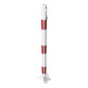 Schake Absperrpfosten Typ 460UVB, umlegbar, für Vorhangschloß, Ø 60mm, weiß / rot-4