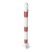 Schake Absperrpfosten Typ 460UVB, umlegbar, für Vorhangschloß, Ø 60mm, weiß / rot-4