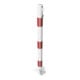 Schake Absperrpfosten Typ 460UVB, umlegbar, für Vorhangschloß, Ø 60mm, weiß / rot