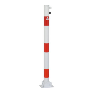 Schake Absperrpfosten Typ 460UVH, umlegbar, für Vorhangschloß, zum Einbetonieren, Ø 60mm, feuerverzinkt