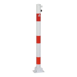 Schake Absperrpfosten Typ 460UVH, umlegbar, für Vorhangschloß, zum Einbetonieren, Ø 60mm, feuerverzinkt