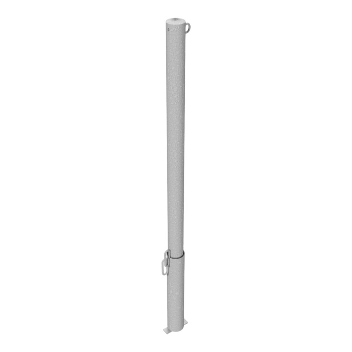 Schake Absperrpfosten Typ 460V/1, herausnehmbar, Ø 60 mm, für Vorhangschloß, + 1 Öse