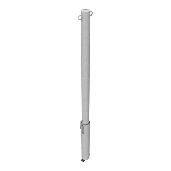 Schake Absperrpfosten Typ 460V/2, herausnehmbar, Ø 60 mm, für Vorhangschloß, + 2 Ösen