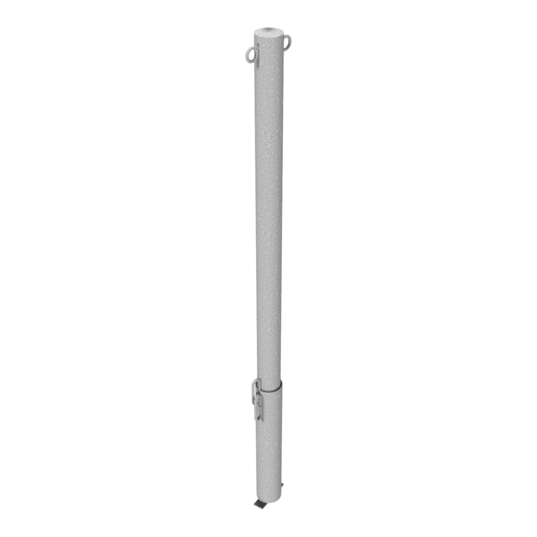 Schake Absperrpfosten Typ 460V/2, herausnehmbar, Ø 60 mm, für Vorhangschloß, + 2 Ösen