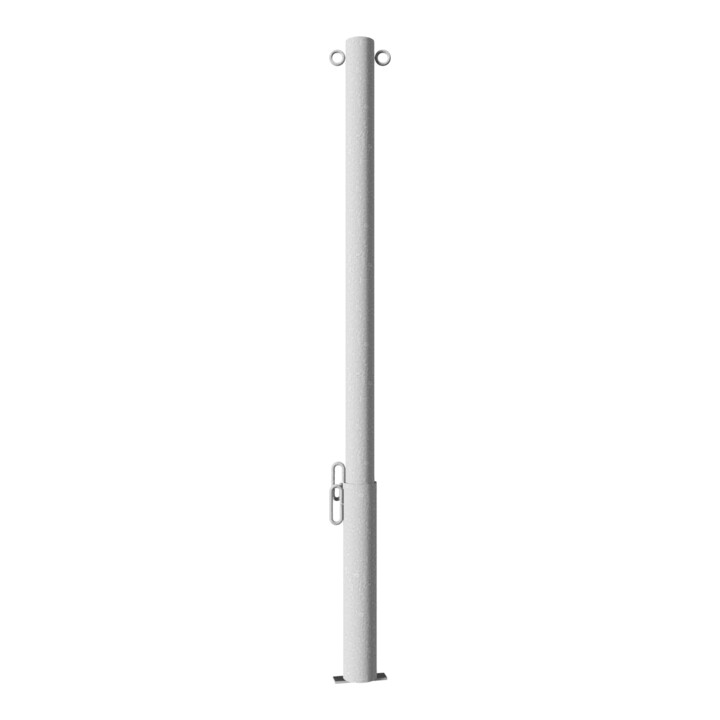 Schake Absperrpfosten Typ 460V/2, herausnehmbar, Ø 60 mm, für Vorhangschloß, + 2 Ösen