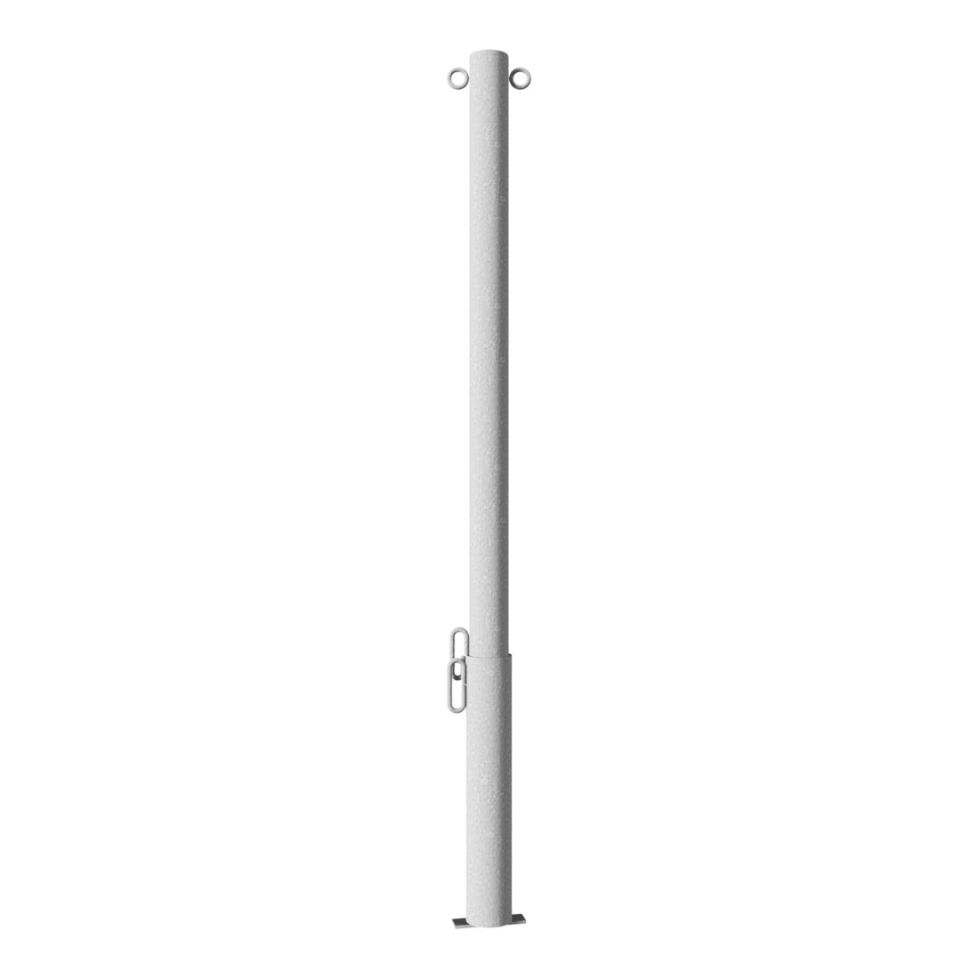 Schake Absperrpfosten Typ 460V/2, herausnehmbar, Ø 60 mm, für Vorhangschloß, + 2 Ösen