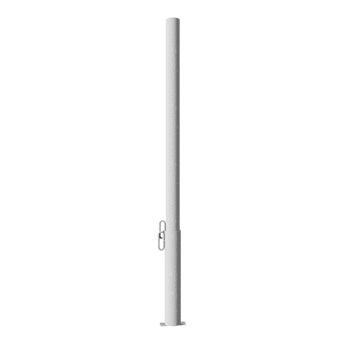 Schake Absperrpfosten Typ 460V, herausnehmbar, Ø 60 mm, für Vorhangschloß, incl.Bodenhülse