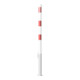 Schake Absperrpfosten Typ 460VB/1, herausnehmbar, Ø 60 mm, für Vorhangschloß, weiß / rot + 1 Öse-2