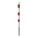 Schake Absperrpfosten Typ 460VB/1, herausnehmbar, Ø 60 mm, für Vorhangschloß, weiß / rot + 1 Öse-5