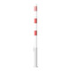 Schake Absperrpfosten Typ 460VB, herausnehmbar, Ø 60 mm, für Vorhangschloß, weiß / rot incl.Bodenhülse-4