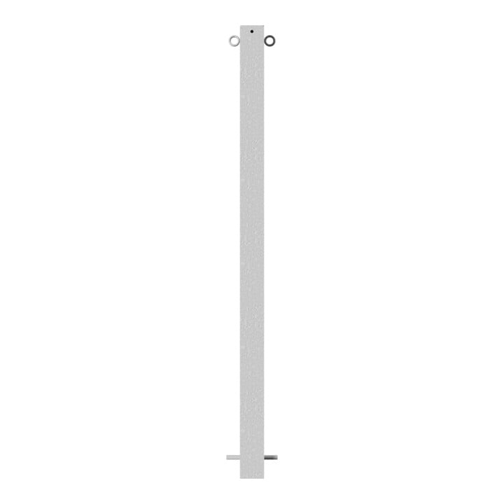 Schake Absperrpfosten Typ 470/2, ortsfest, zum Einbetonieren, 70x70mm, + 2 Ösen