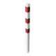 Schake Absperrpfosten Typ 470B/2, ortsfest, zum Einbetonieren, 70x70mm, weiß / rot + 2 Ösen-4