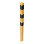 Schake Absperrpfosten Typ 470BG, ortsfest, zum Einbetonieren, 70x70mm, gelb, schwarz-2