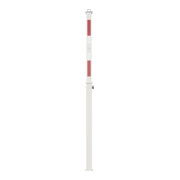 Schake Absperrpfosten Typ 470DL, vollversenkbar + Dreikantverschluß, 900mm Überflur, +refl. Streifen incl. Bodenhülse-5
