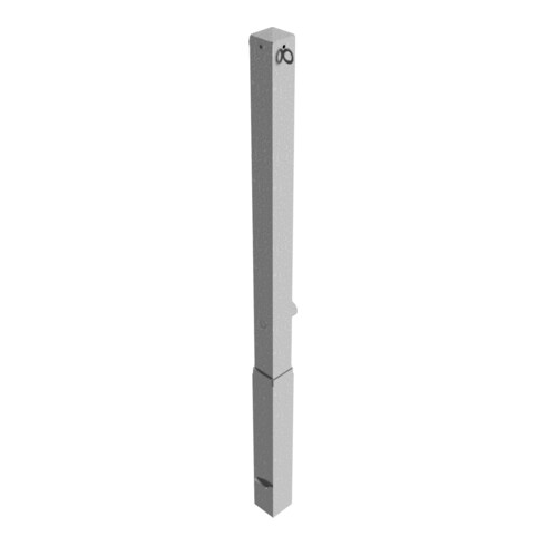 Schake Absperrpfosten Typ 470F/2, 70x70mm, herausnehmbar- + Dreikantverschluß, + 2 Ösen