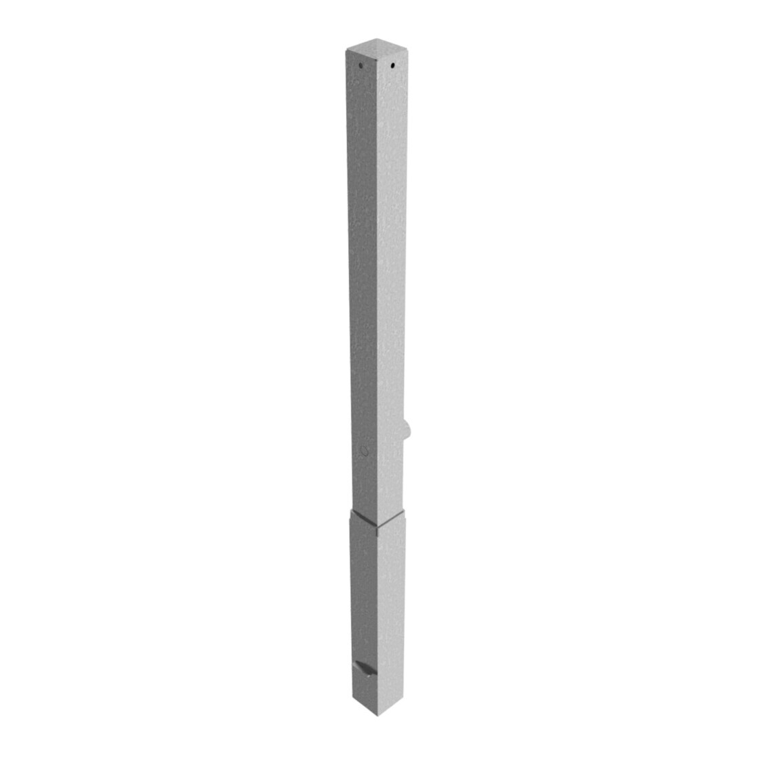 Schake Absperrpfosten Typ 470F, 70x70mm, herausnehmbar- + Dreikantverschluß, feuerverzinkt