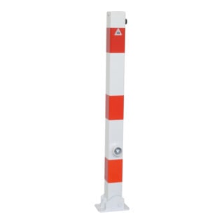 Schake Absperrpfosten Typ 470FU, umlegbar + Dreikantverschluß, 70x70mm, feuerverzinkt