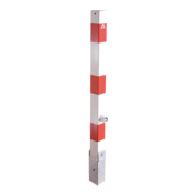 Schake Absperrpfosten Typ 470FUKH, umlegbar, Hebe, Kipp, Mechanik + Dreikantverschluß, zum Einbetonieren, 70x70mm, incl. Bodenhülse