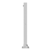 Schake Absperrpfosten Typ 470FUZ, umlegbar + Dreikantverschluß, Profilzylinder zum Aufdübeln, 70x70mm, feuerverzinkt-5