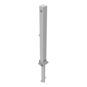 Schake Absperrpfosten Typ 470FUZH, umlegbar + Dreikantverschluß, Profilzylinder zum Einbetonieren, 70x70mm, feuerverzinkt-4