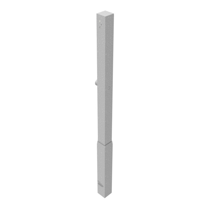 Schake Absperrpfosten Typ 470FZ, herausnehmbar, 70x70mm + Dreikantverschluß, Profilzylinder, feuerverzinkt