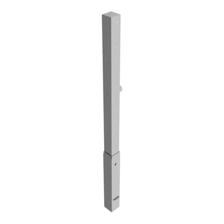 Schake Absperrpfosten Typ 470FZ, herausnehmbar, 70x70mm + Dreikantverschluß, Profilzylinder, feuerverzinkt