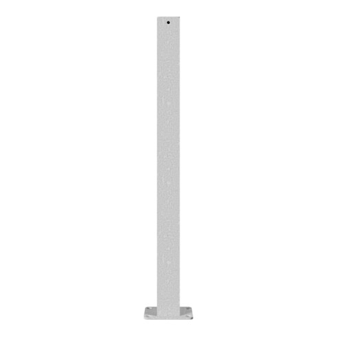 Schake Absperrpfosten Typ 470P 70x70, ortsfest + Bodenplatte 150x100x6mm zum Aufdübeln, feuerverzinkt
