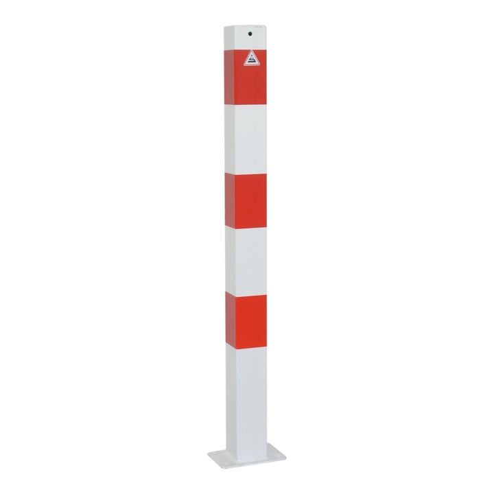 Set Schake Absperrpfosten Typ 470PBG, ortsfest, 70x70mm, gelb/schwarz + BefestigungsschraubensatzTyp 1