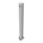 Schake Absperrpfosten Typ 470UD, umlegbar + obenliegenden Dreikantverschluß, 70x70mm, feuerverzinkt-4