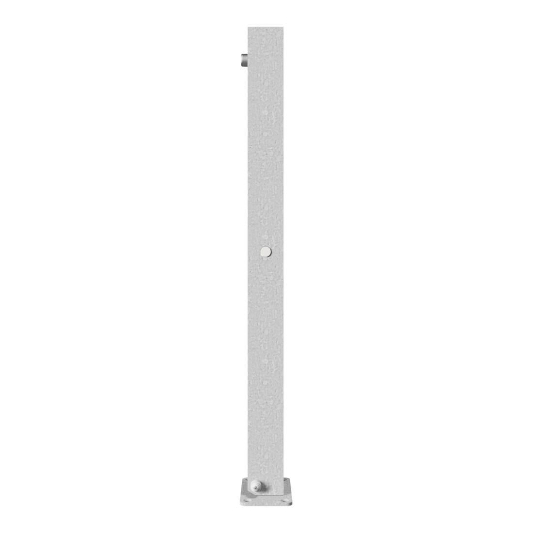 Schake Absperrpfosten Typ 470UN, umlegbar + Dreikantverschluß 8mm, 70x70mm, feuerverzinkt