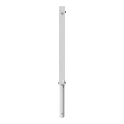 Schake Absperrpfosten Typ 470UNH, umlegbar + Dreikantverschluß 8mm, zum Einbetonieren, 70x70mm, feuerverzinkt