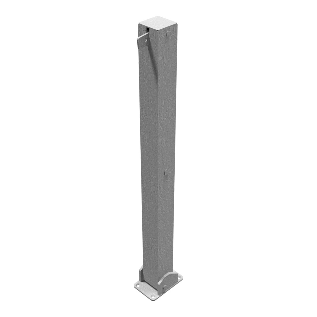 Schake Absperrpfosten Typ 470UV, umlegbar, für Vorhangschloß, 70x70mm, feuerverzinkt