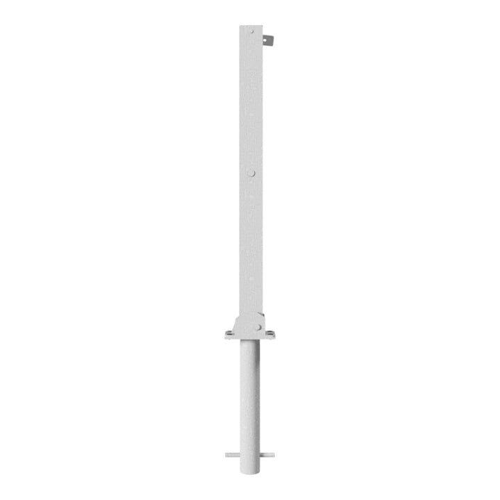 Schake Absperrpfosten Typ 470UVH, umlegbar, für Vorhangschloß, zum Einbetonieren, 70x70mm, feuerverzinkt