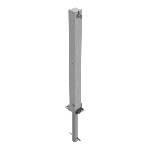 Schake Absperrpfosten Typ 470UVH, umlegbar, für Vorhangschloß, zum Einbetonieren, 70x70mm, feuerverzinkt