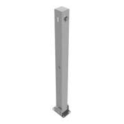Schake Absperrpfosten Typ 470UZ, umlegbar, zum Aufdübeln + Profilzylinder, 70x70mm, feuerverzinkt-4