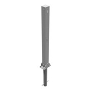Schake Absperrpfosten Typ 470UZH, umlegbar, zum Einbetonieren + Profilzylinder, 70x70mm, feuerverzinkt-2