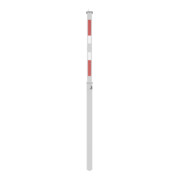 Schake Absperrpfosten Typ 470ZL, vollversenkbar + Profilzylinder, 900mm Überflur, +refl. Streifen incl. Bodenhülse-4
