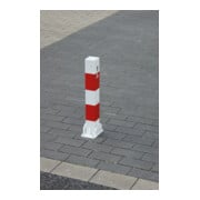 Schake Absperrpfosten Typ 4715UZ, umlegbar Vierkantrohr 70x70 mm, Überflur 500 mm, für Dübelbefestigung + Profilzylinder feuerverzinkt-2