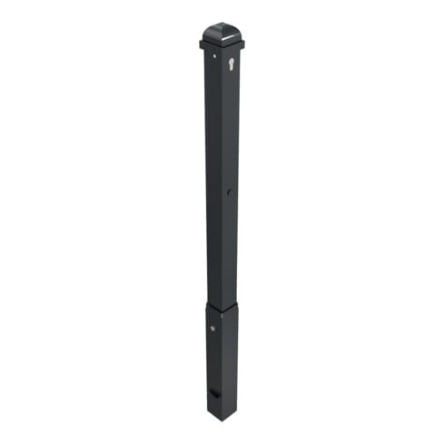Schake Absperrpfosten Typ 473ZB herausnehmbar + Profilzylinderschloß, drei Schlüsseln,