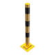 Schake Absperrpfosten Typ 476NPBG, ortsfest, 220x220 mm Ø 76mm, gelb / schwarz