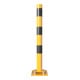 Schake Absperrpfosten Typ 476NPBG, ortsfest, 220x220 mm Ø 76mm, gelb / schwarz