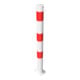 Schake Absperrpfosten Typ 476PB/2, ortsfest, Ø 76mm, weiß / rot + 2 Ösen-4