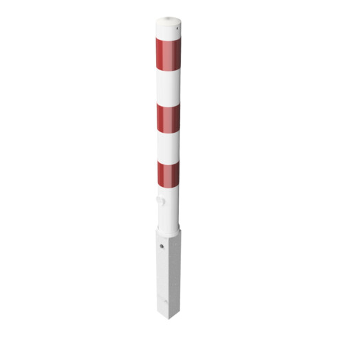 Schake Absperrpfosten Typ 489FB, herausnehmbar, Ø 89mm + Dreikantverschluß, +Bodenhülse,t