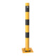 Schake Absperrpfosten Typ 489NPBG, ortsfest, 220x220 mm Ø 89mm, gelb / schwarz-1