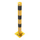 Schake Absperrpfosten Typ 489NPBG, ortsfest, 220x220 mm Ø 89mm, gelb / schwarz-2