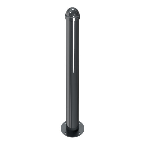 Schake Absperrpoller aus Stahl, ortsfest zum Aufdübeln konisch 102mm/76mm+ Zierkappe, verzinkt, beschichtet,